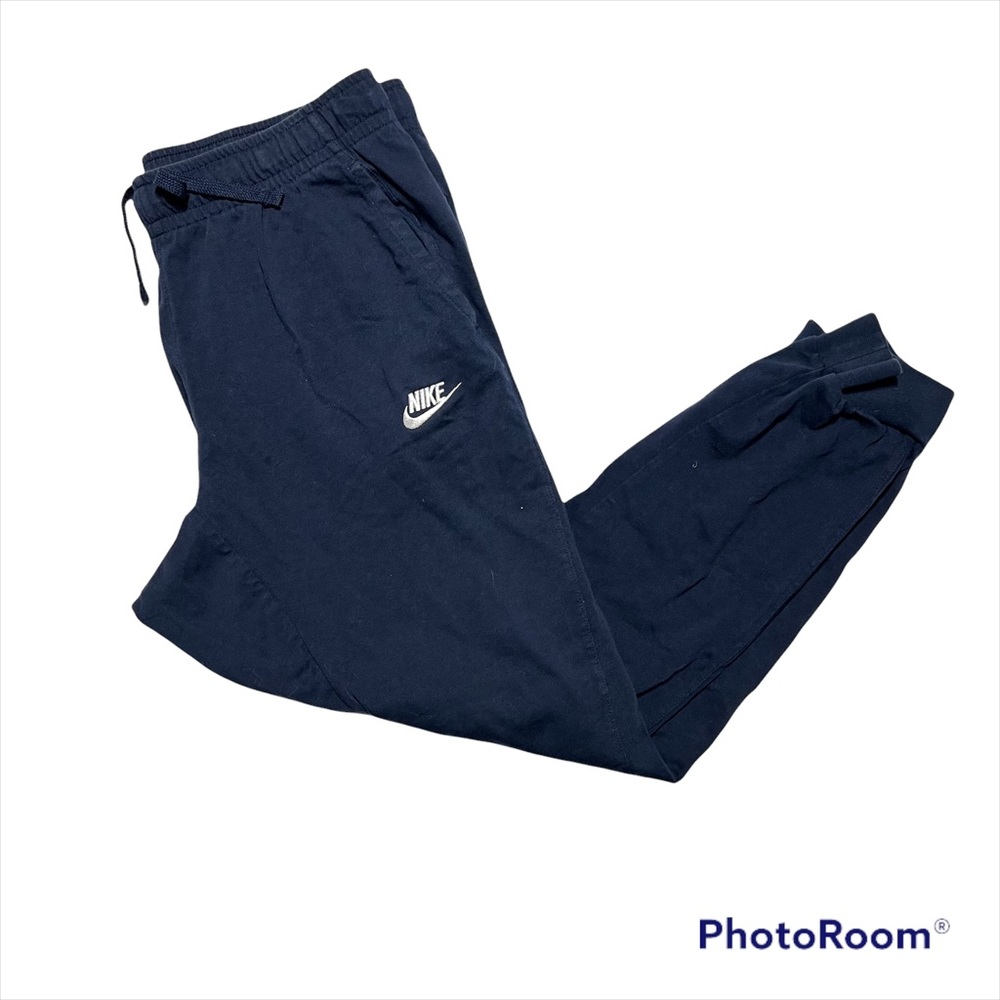 NIKE Navy Blue Tapered Joggers Men’s Size Medium